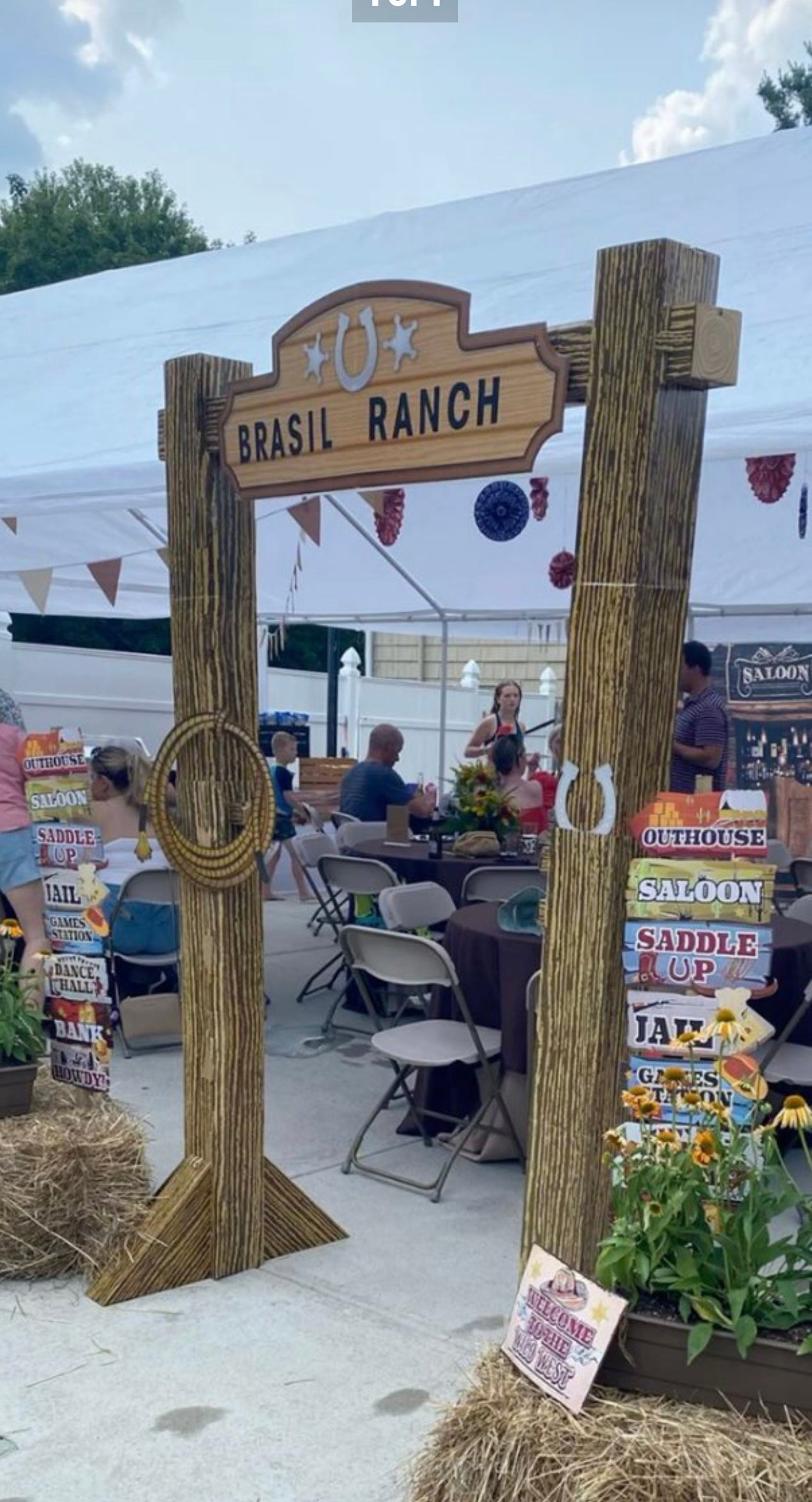 Wooden Western Entranceway