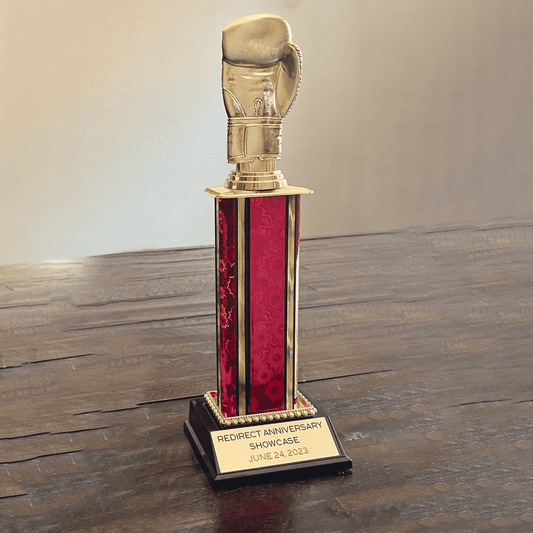 10" Red Column Boxing Glove