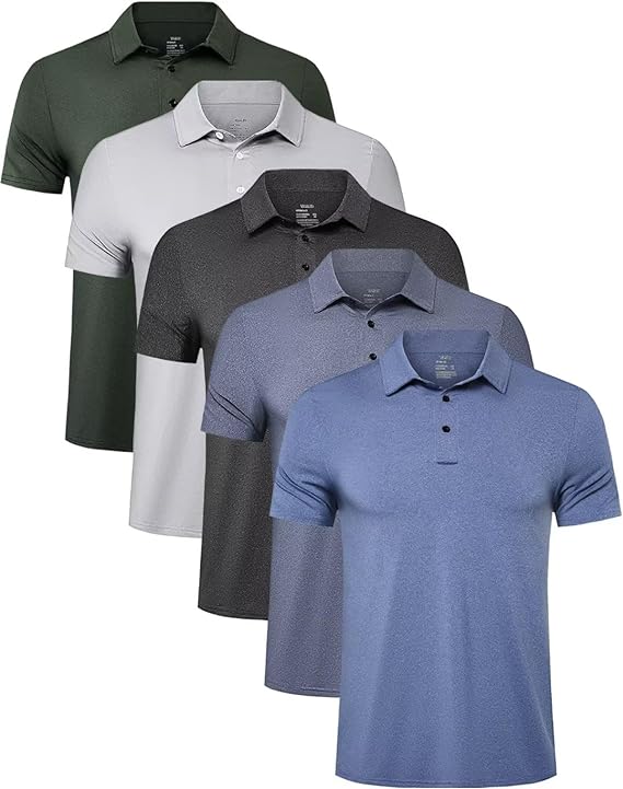 Custom Mens Quick Dry Polo Shirt Short Sleeve