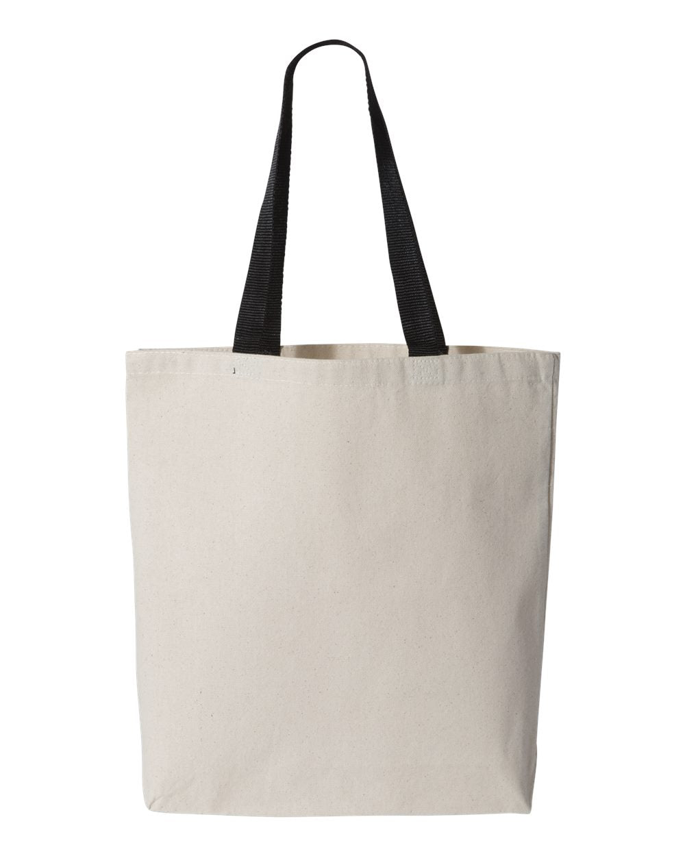 Canvas Tote Bag with Contrast-Color Handles