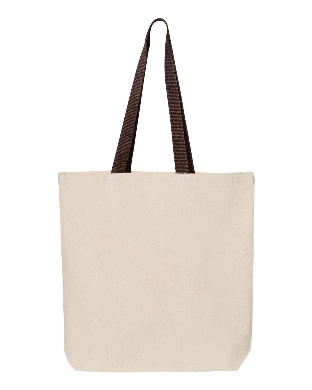 Canvas Tote Bag with Contrast-Color Handles