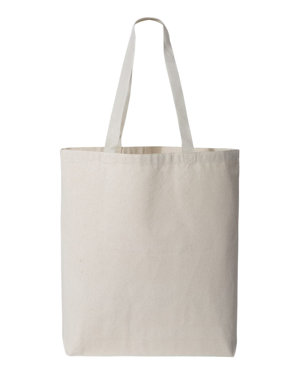 Canvas Tote Bag with Contrast-Color Handles