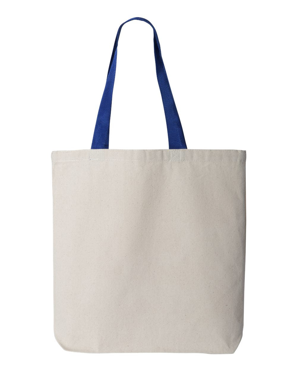 Canvas Tote Bag with Contrast-Color Handles