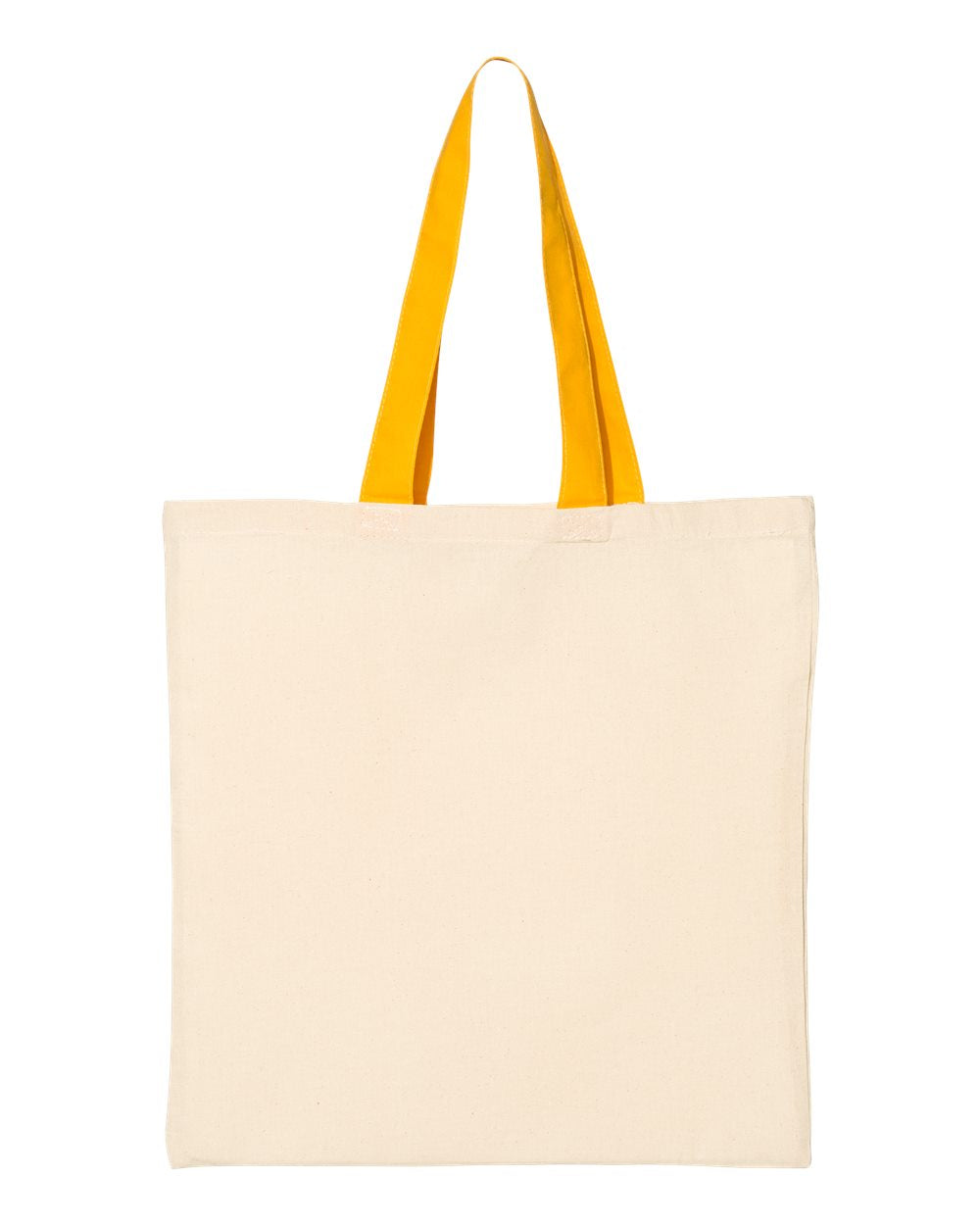 Canvas Tote Bag with Contrast-Color Handles